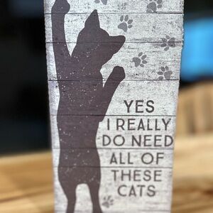 Primitives by Kathy Gray Cat Silhouette Accent